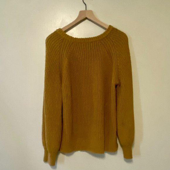Balloon-Sleeve Pullover Sweater - Egyptian Gold - Picture 2 of 4